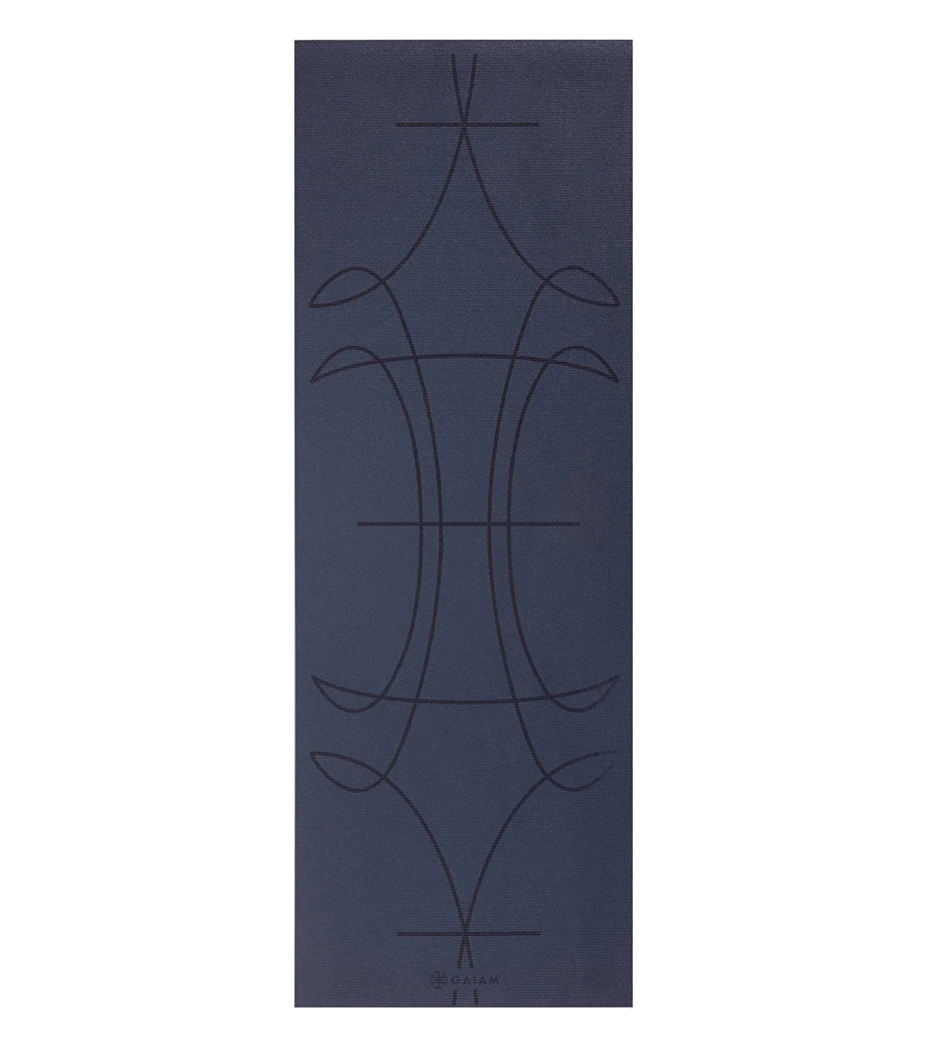 Gaiam Alignment Yoga Mat, 4mm