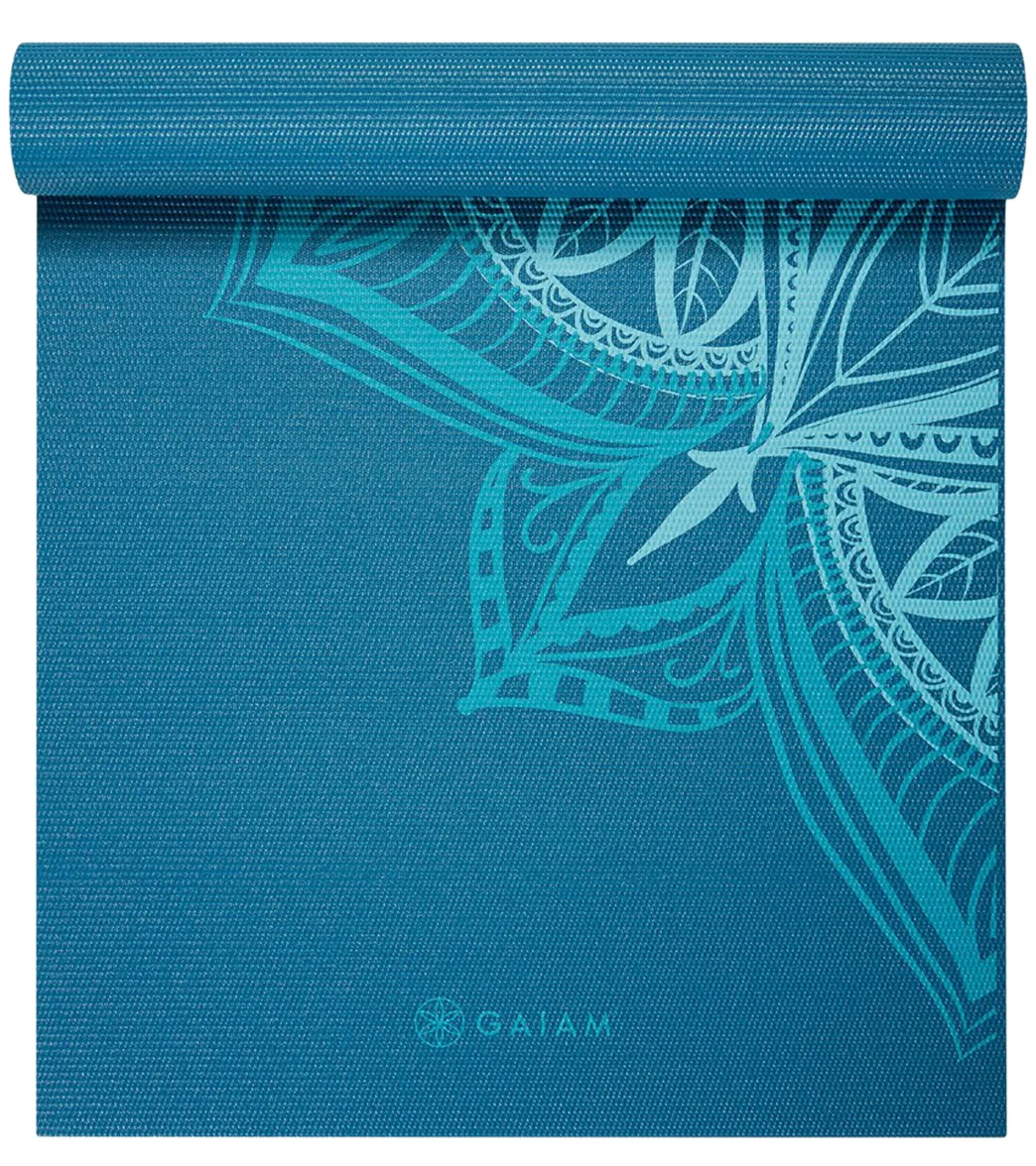 Gaiam Indigo Point Premium Yoga Mat 68" 6mm - Image 3
