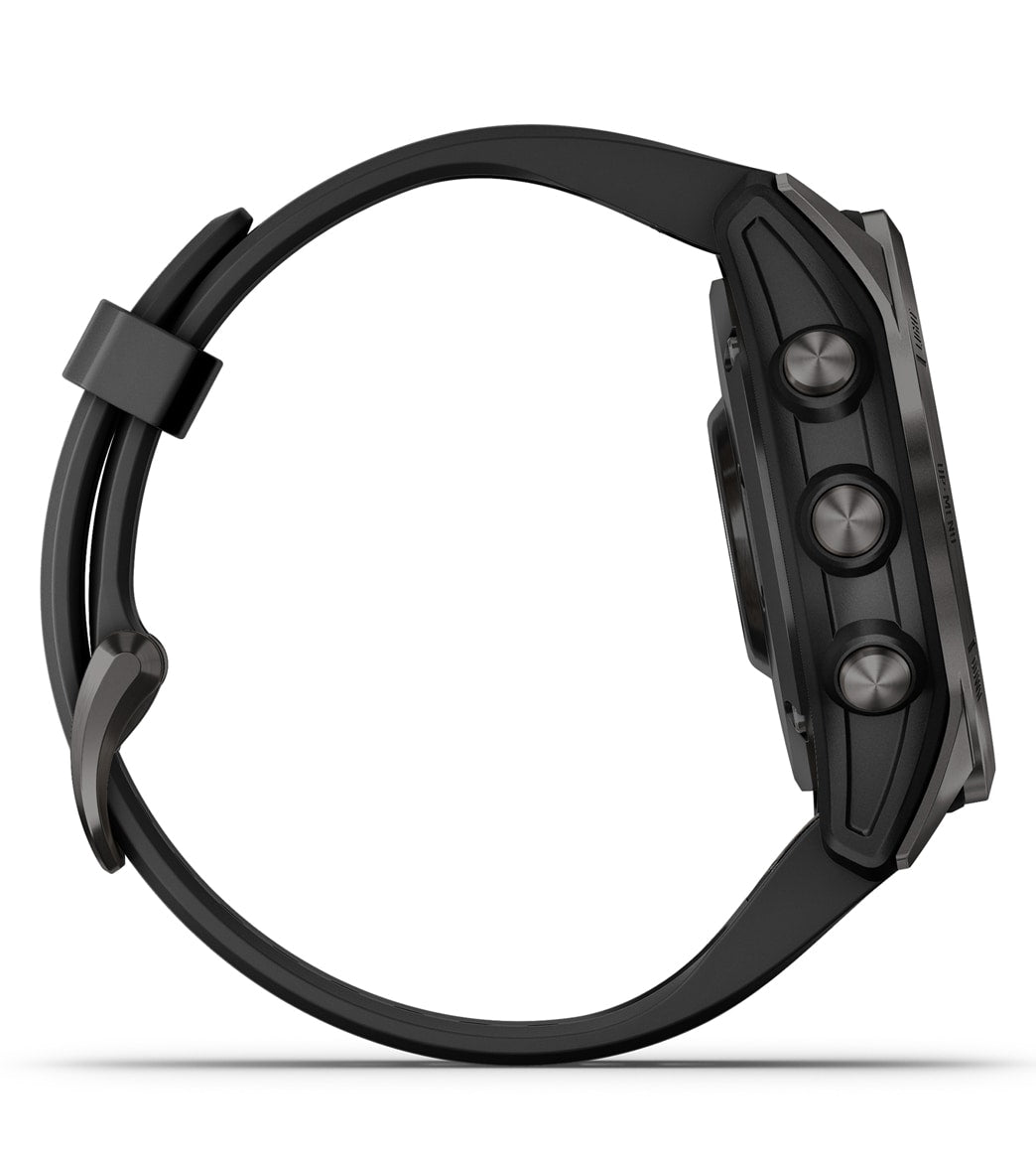 Garmin Fenix 7S Sapphire Solar Carbon Gray DLC Titanium/Black Band - Image 5
