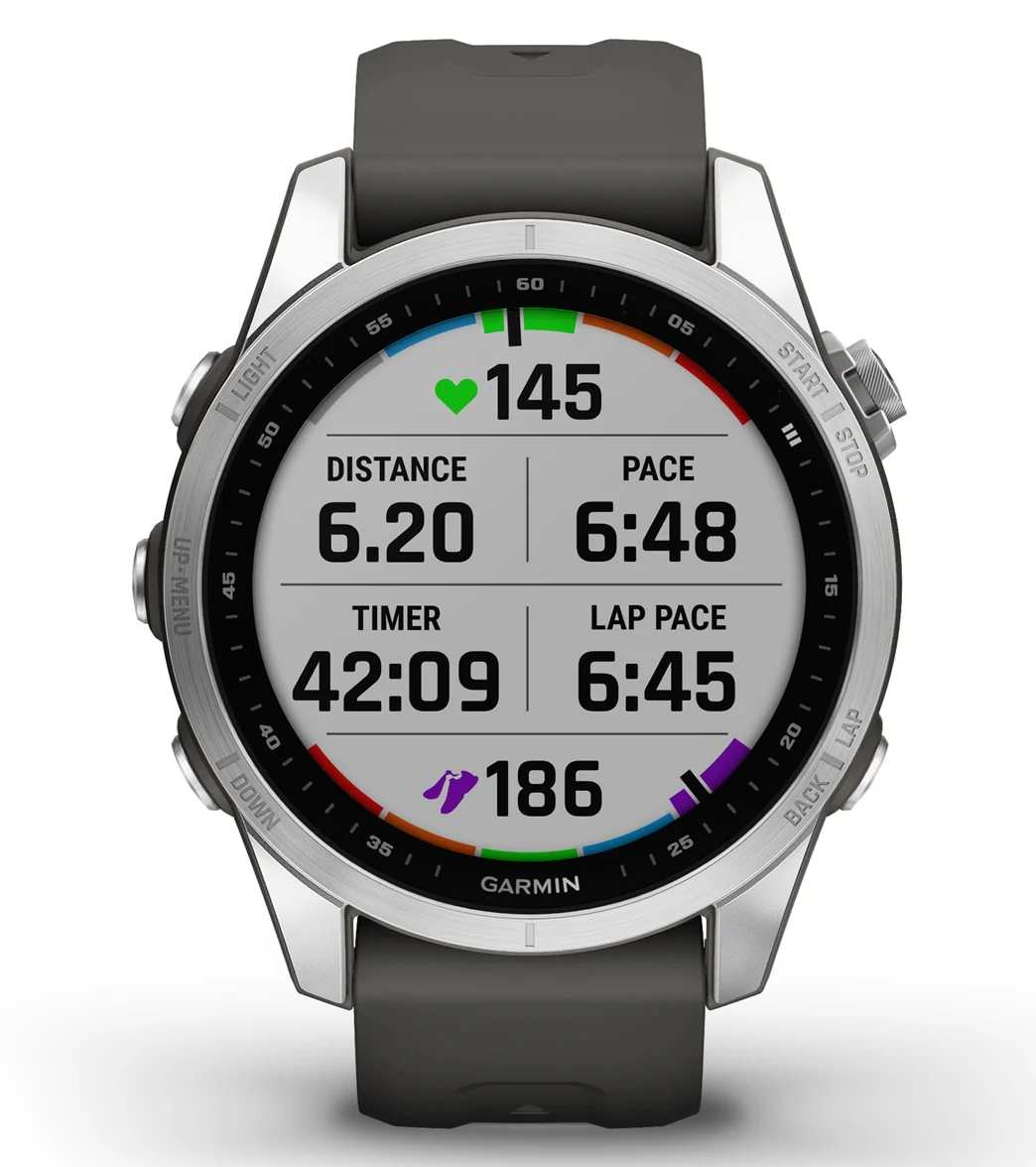 Garmin Fenix 7S Silver/Graphite Band - Image 8