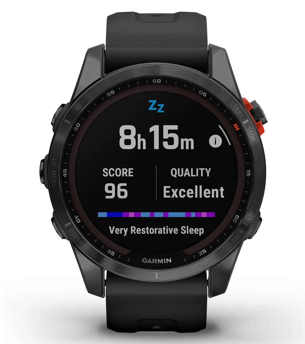 Garmin Fenix 7S Solar Slate Gray/Black Band - Image 9