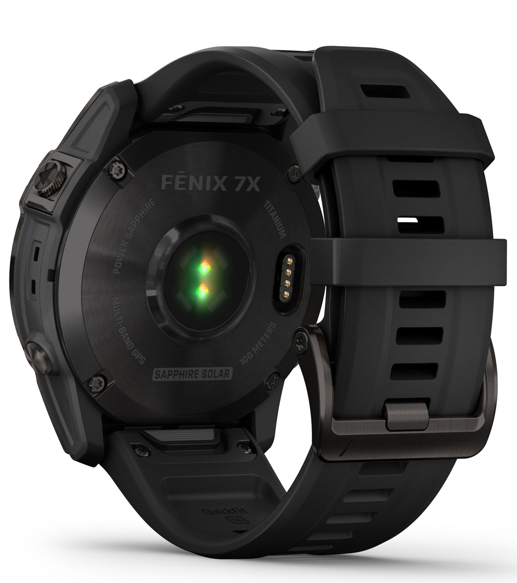 Garmin Fenix 7X Sapphire Solar Carbon Gray DLC Titanium/Black Band - Image 10