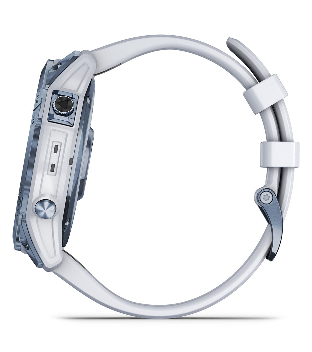 Garmin Fenix 7X Sapphire Solar Mineral Blue DLC Titanium/Whitestone Band - Image 11