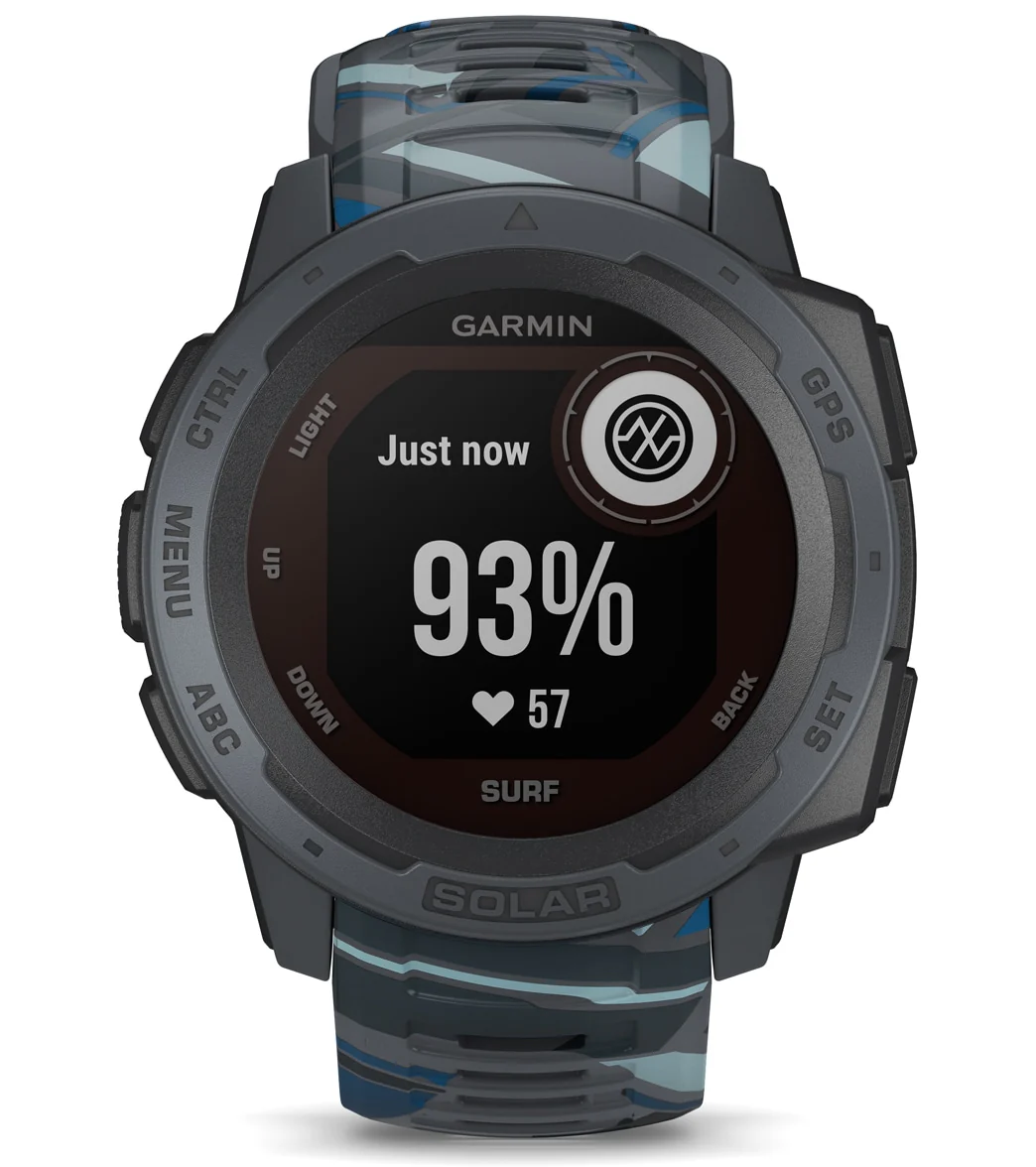 Garmin Instinct Solar Surf Edition GPS Smartwatch - Image 2
