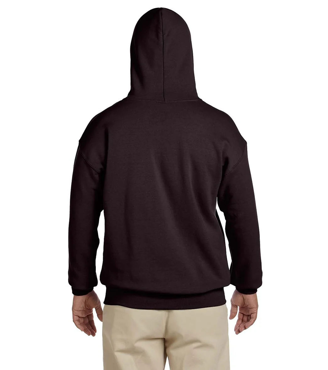 Gildan Unisex Heavy Blend Hoodie Dark Chocolate - Image 3
