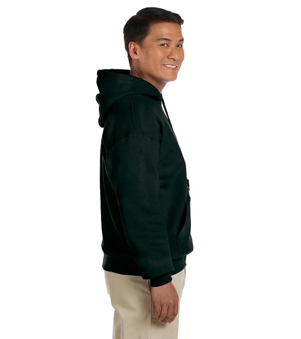 Gildan Unisex Heavy Blend Hoodie Forest Green - Image 2