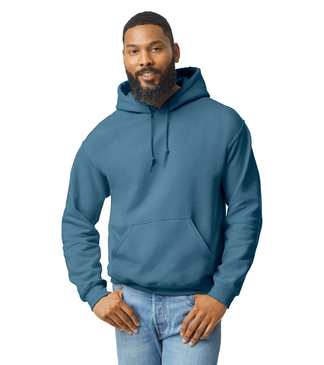 Gildan Unisex Heavy Blend Hoodie Indigo Blue - Image 5
