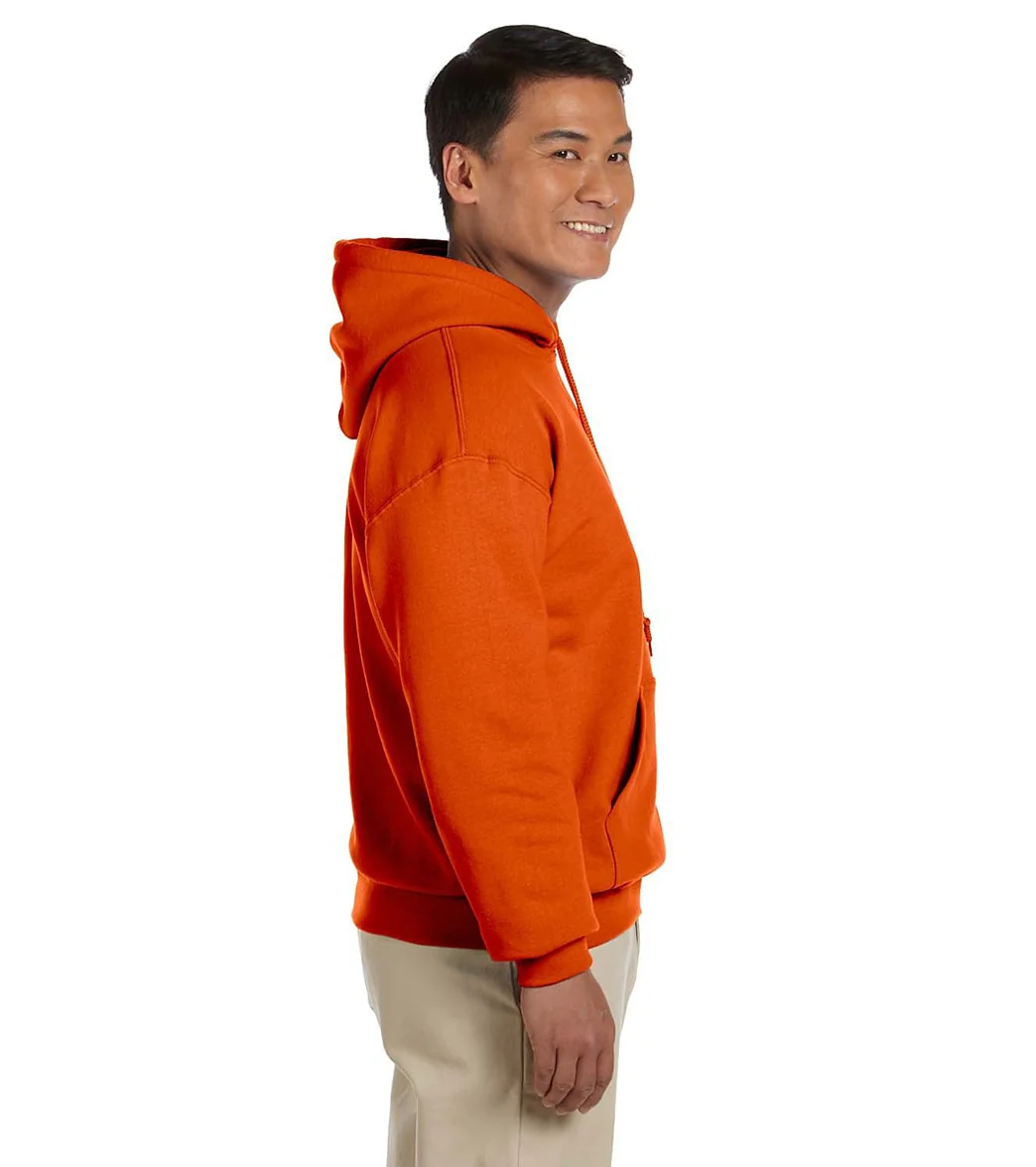 Gildan Unisex Heavy Blend Hoodie Orange - Image 2