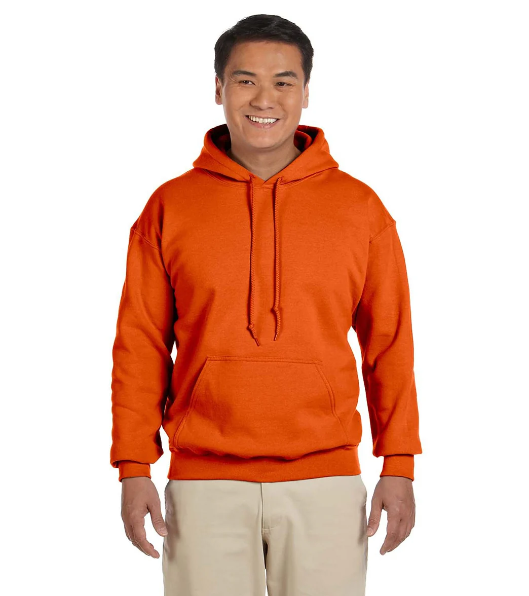 Gildan Unisex Heavy Blend Hoodie Orange - Image 5