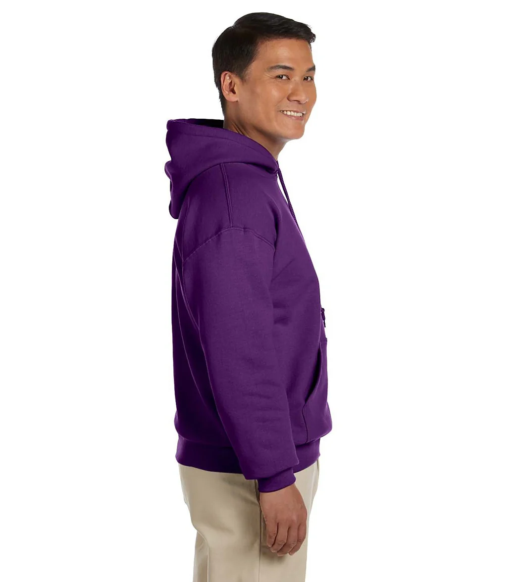 Gildan Unisex Heavy Blend Hoodie Purple - Image 2