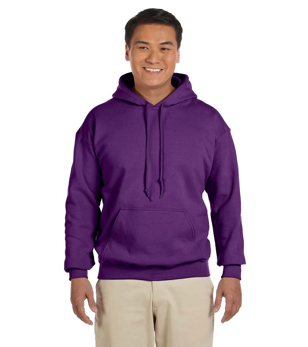 Gildan Unisex Heavy Blend Hoodie Purple - Image 5