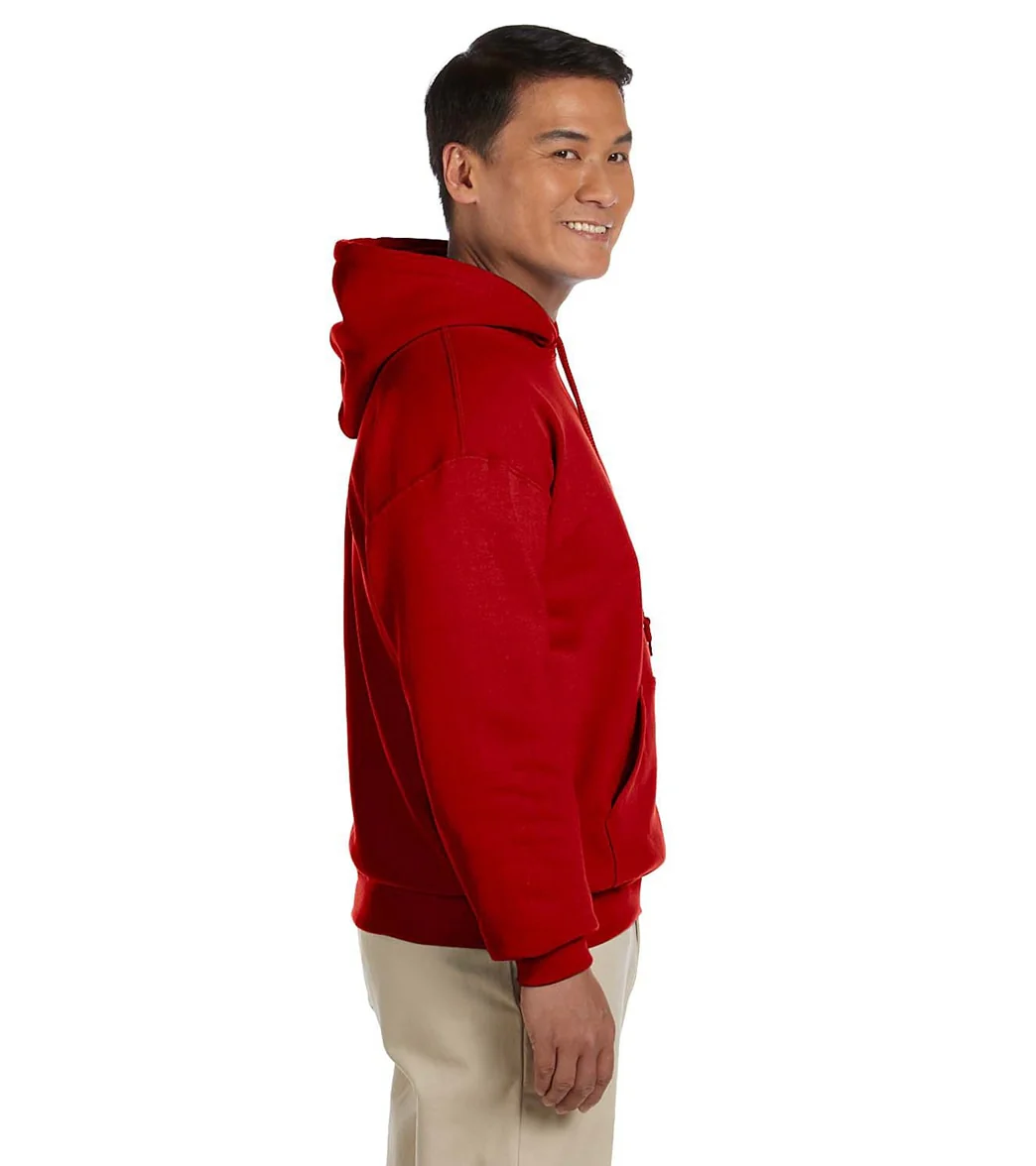 Gildan Unisex Heavy Blend Hoodie Red - Image 2