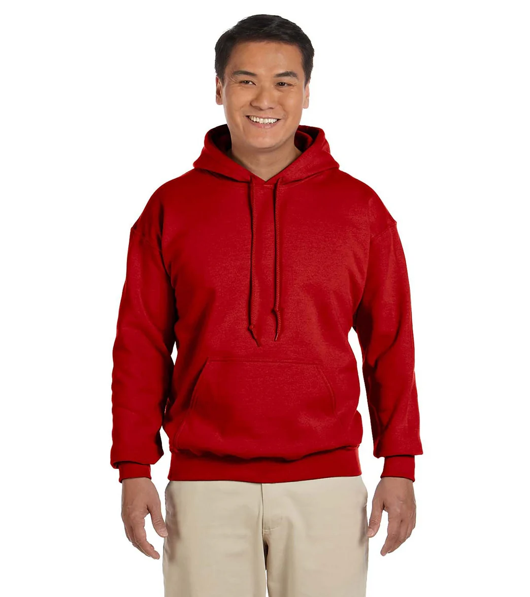 Gildan Unisex Heavy Blend Hoodie Red - Image 5