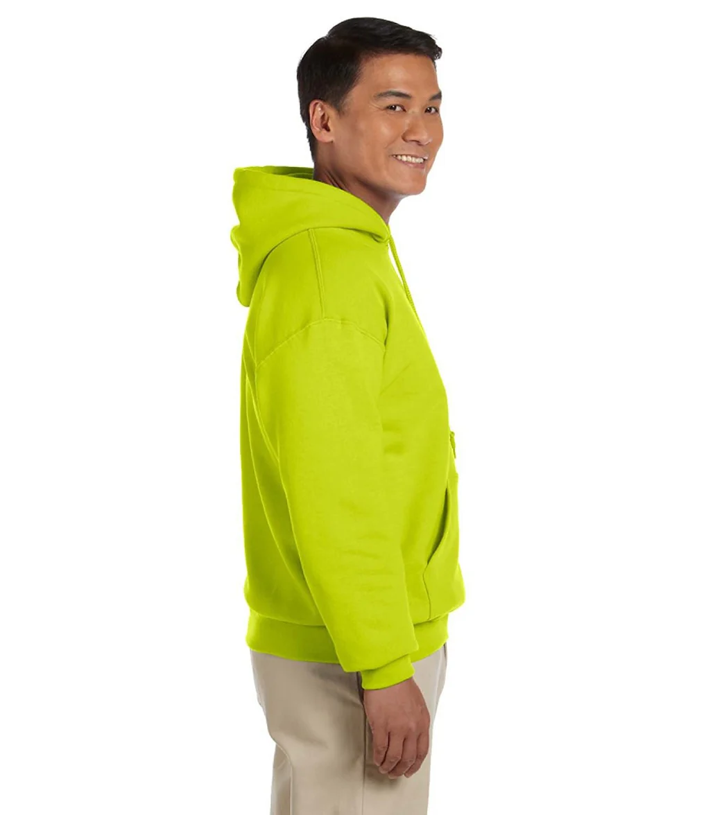 Gildan Unisex Heavy Blend Hoodie Safety Green - Image 2