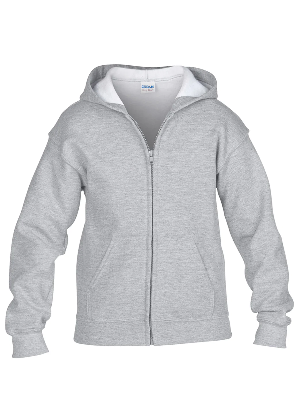 Gildan Youth Heavy Blend Full-Zip Hooded Sweatshirt