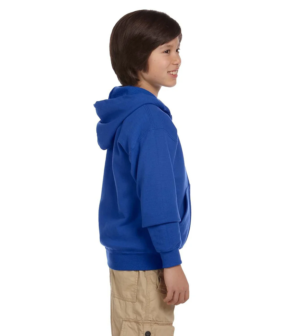 Gildan Youth Heavy Blend Full-Zip Hooded Sweatshirt - Image 13