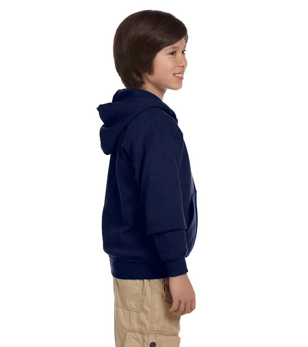 Gildan Youth Heavy Blend Full-Zip Hooded Sweatshirt - Image 20