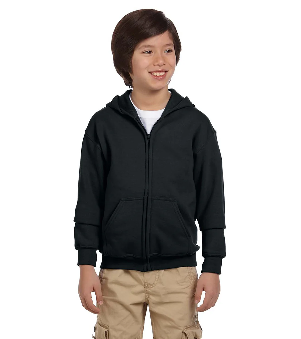 Gildan Youth Heavy Blend Full-Zip Hooded Sweatshirt - Image 27