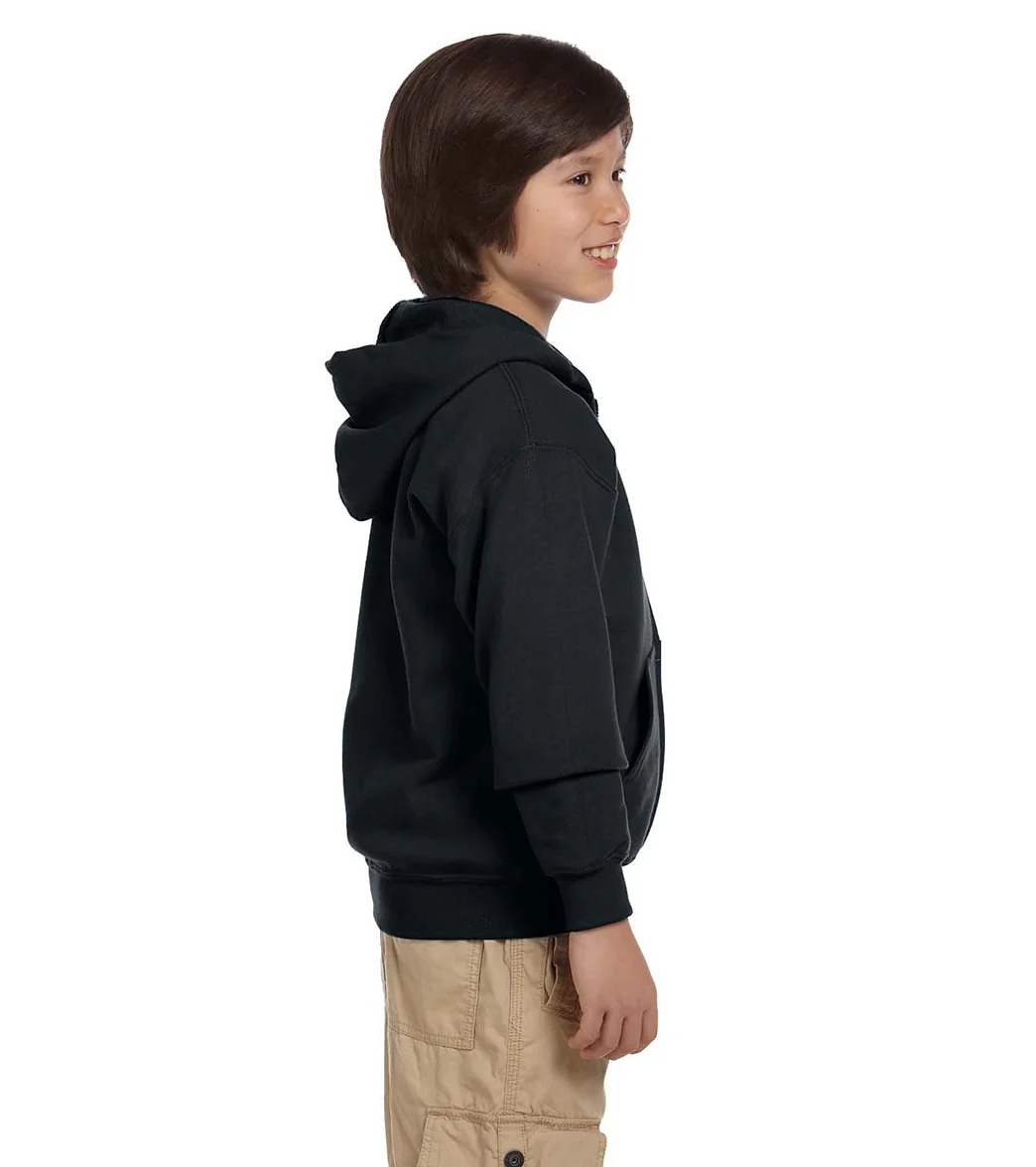 Gildan Youth Heavy Blend Full-Zip Hooded Sweatshirt - Image 28