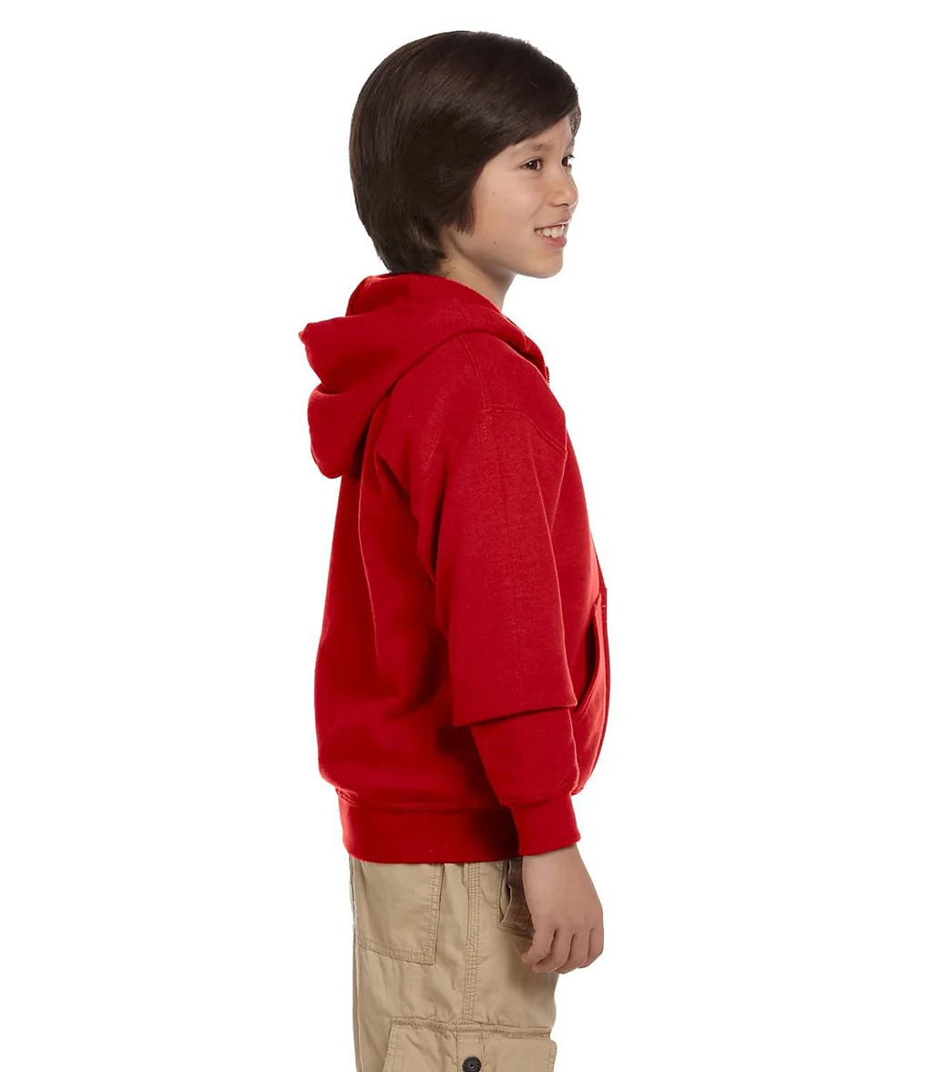 Gildan Youth Heavy Blend Full-Zip Hooded Sweatshirt - Image 36