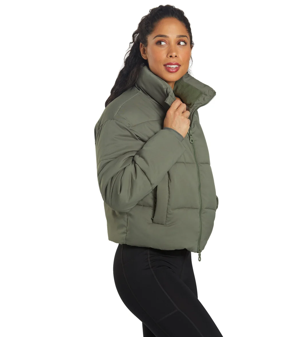 Girlfriend Collective Cropped Puffer Jacket - Image 2