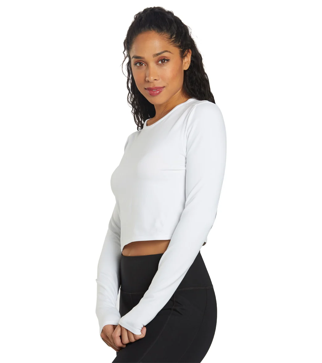 Girlfriend Collective RESET Cropped Long Sleeve - Image 4