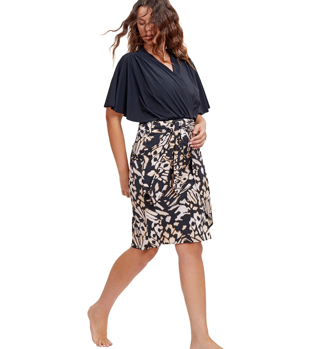 Gottex Modest Women's Long Wrap Tie Swim Skirt - Image 4