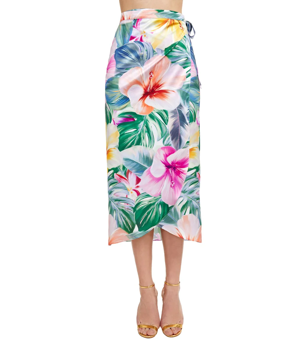 Gottex Women's Bora Bora Tropical Print Long Sarong Skirt - Image 6