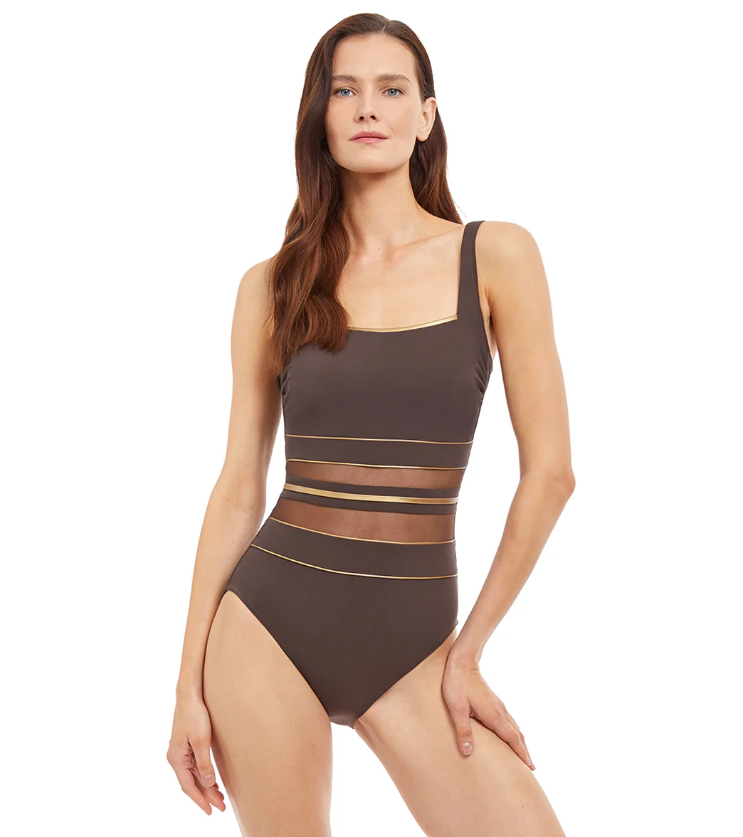 Gottex Women's Onyx Square Neck One Piece Swimsuit - Image 5