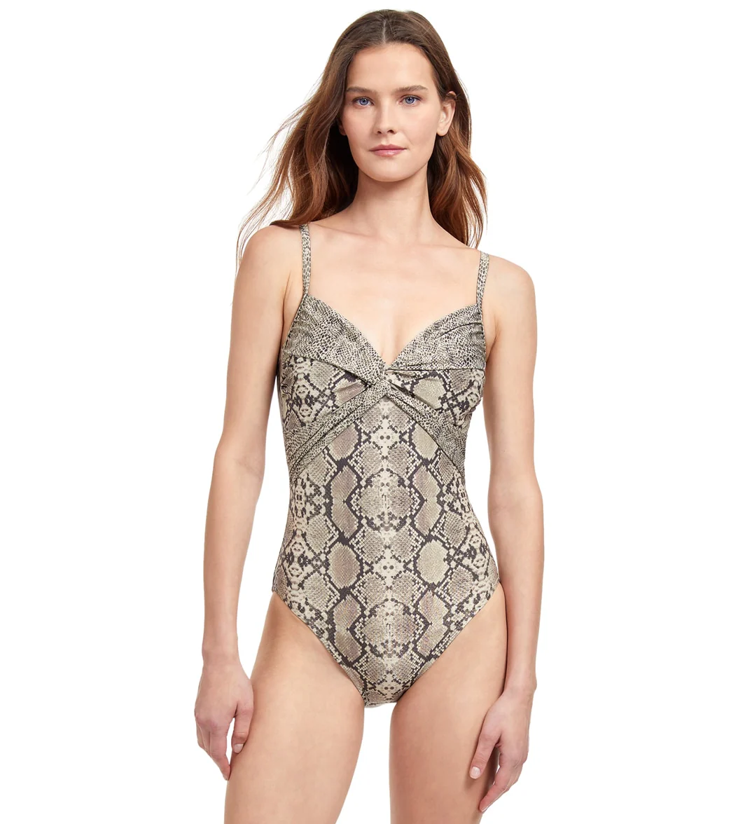 Gottex Women's Python Surplice One Piece Swimsuit - Image 9