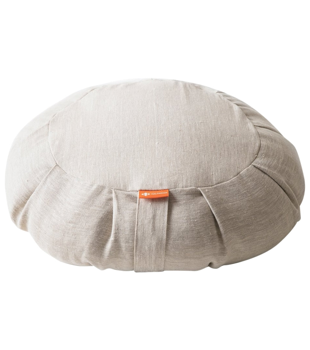 Halfmoon Linen Round Meditation Cushion - Image 12