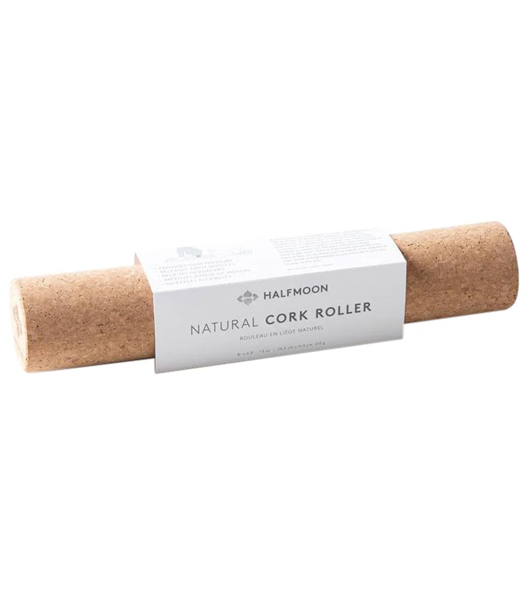Halfmoon Natural Cork Massage Roller - Image 2