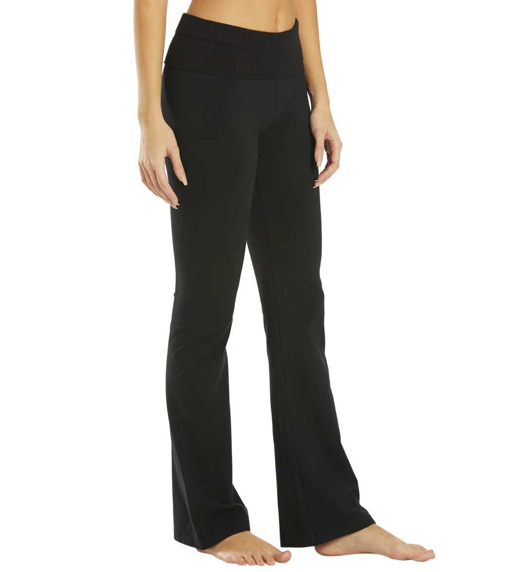 Hard Tail Contour Rolldown Bootleg Flare Pant - Image 16