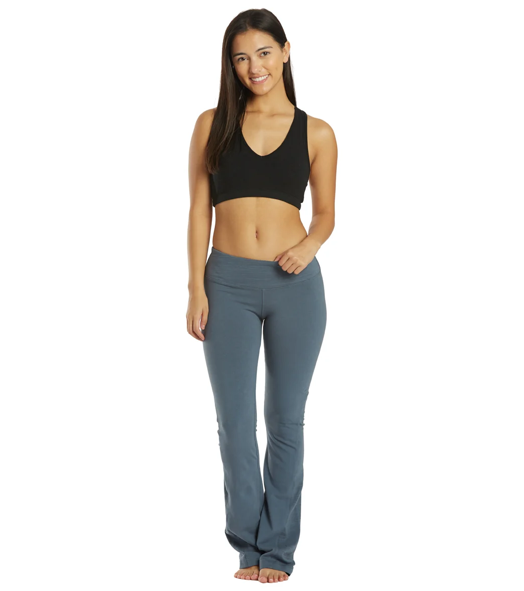 Hard Tail Flare Bootcut Flat Waist Pant - Image 4