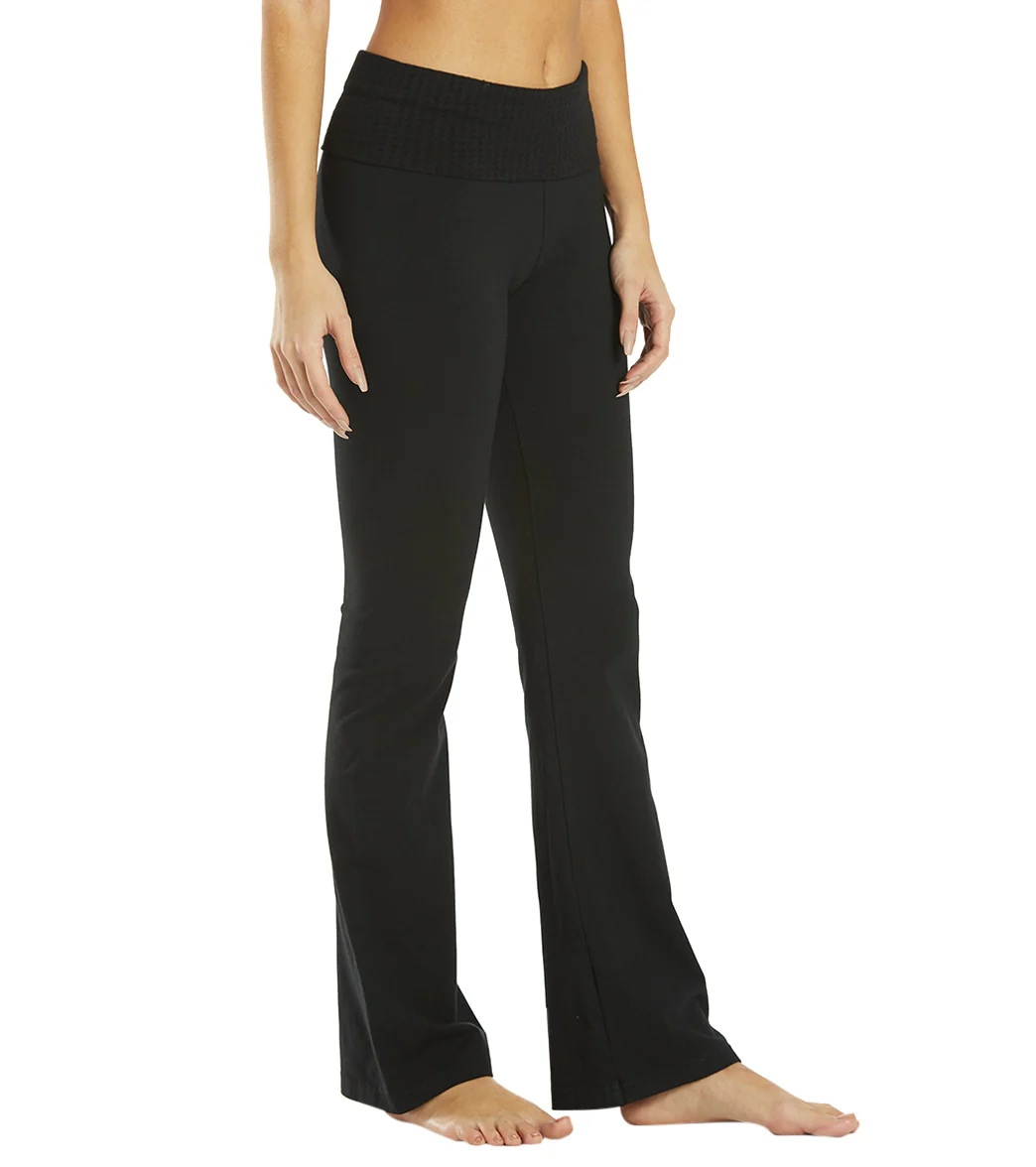 Hard Tail Flare Bootcut Flat Waist Pant - Image 9