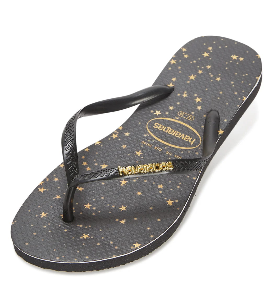 Havaianas Women's Slim Metallic Print Flip Flop - Image 6