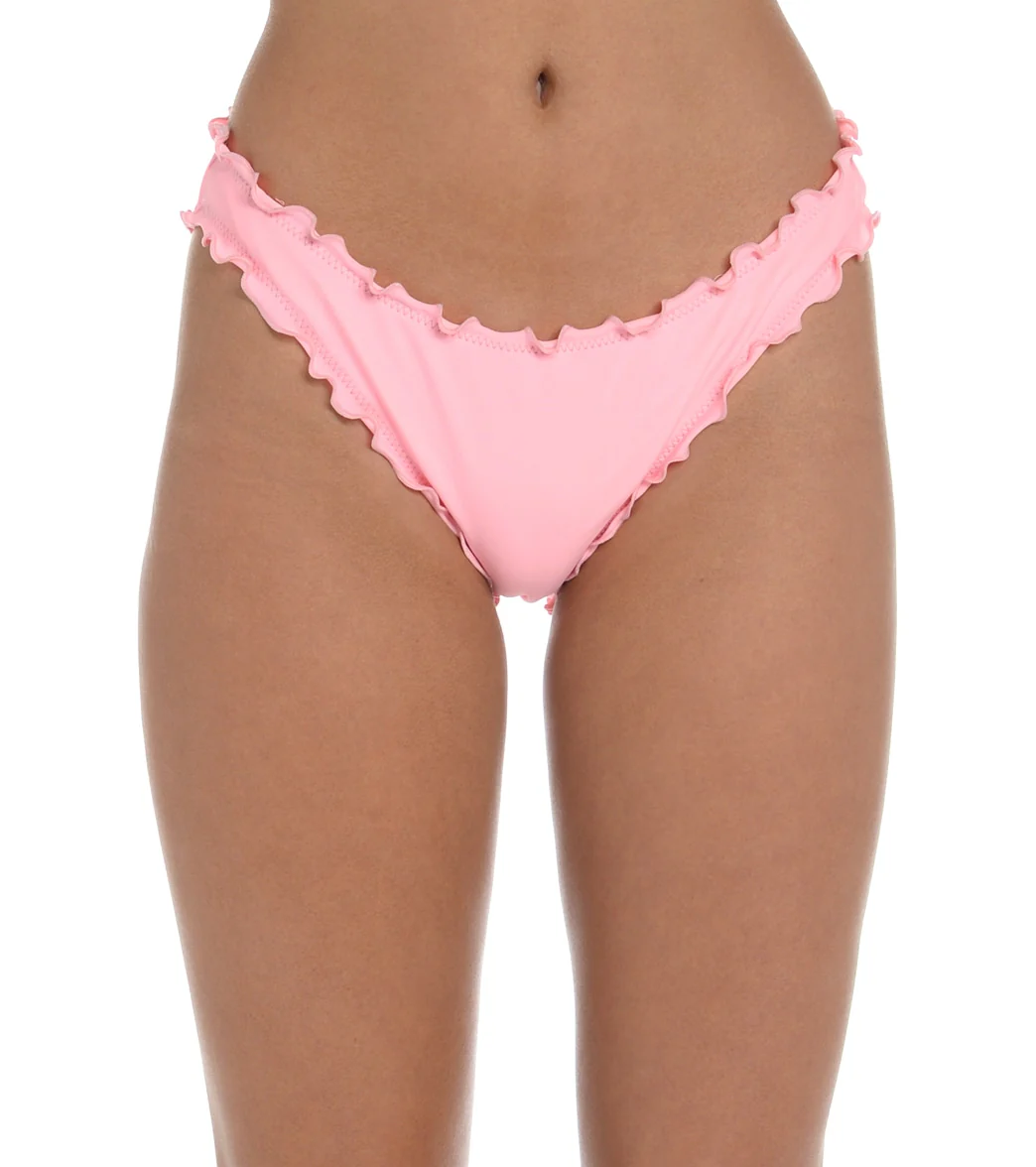 Hobie Women's Solids Ruffled Hipster Bikini Bottom