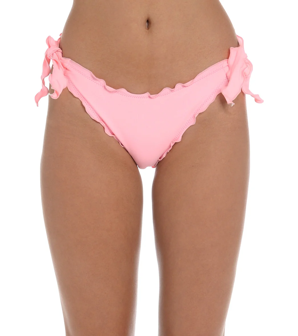 Hobie Women's Solids Side Tie Merrow Cheeky Bikini Bottom - Image 6