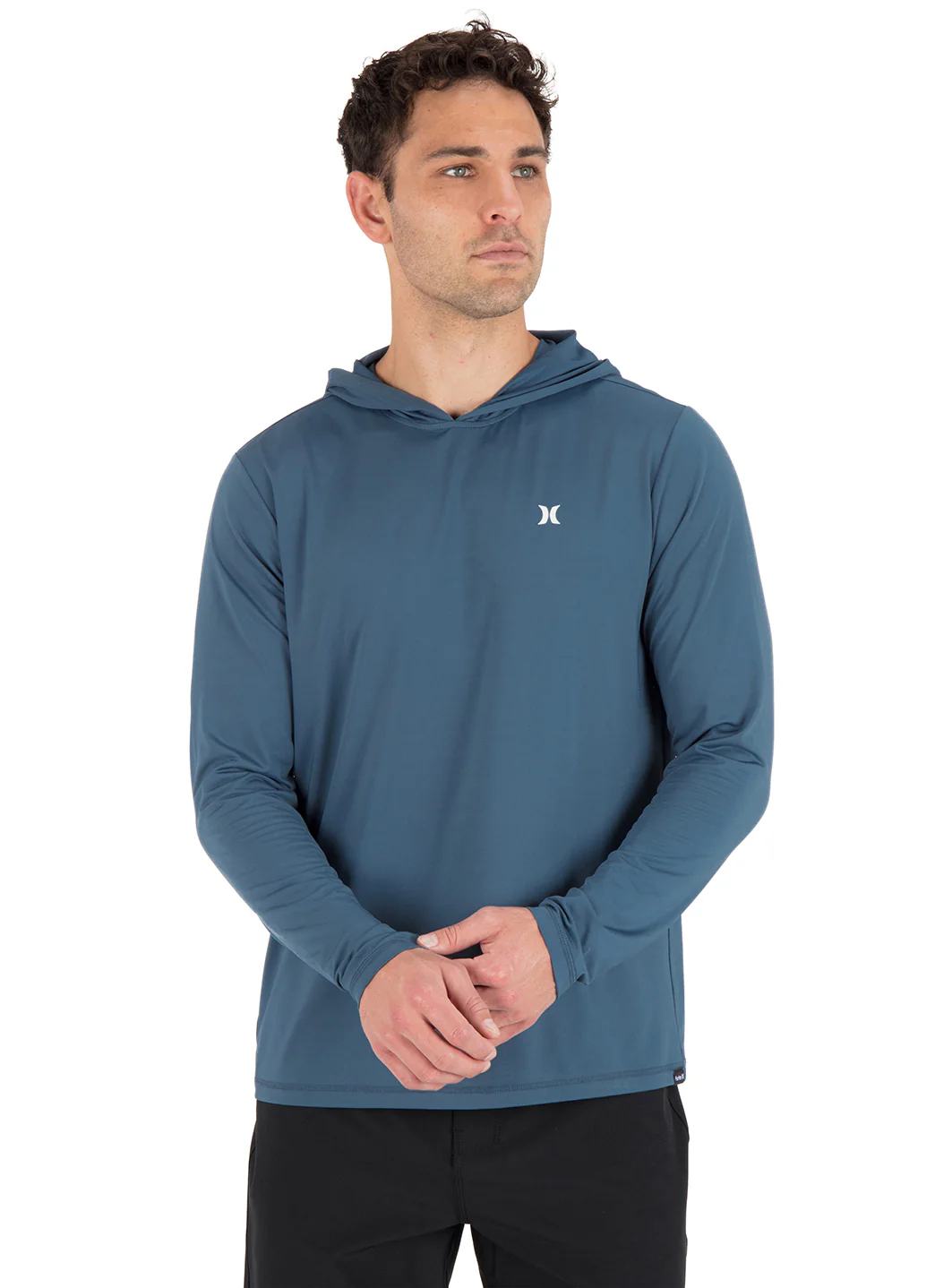 Hurley Men's Hybrid Hooded UPF 50 Long Sleeve Surf Shirt - Image 2