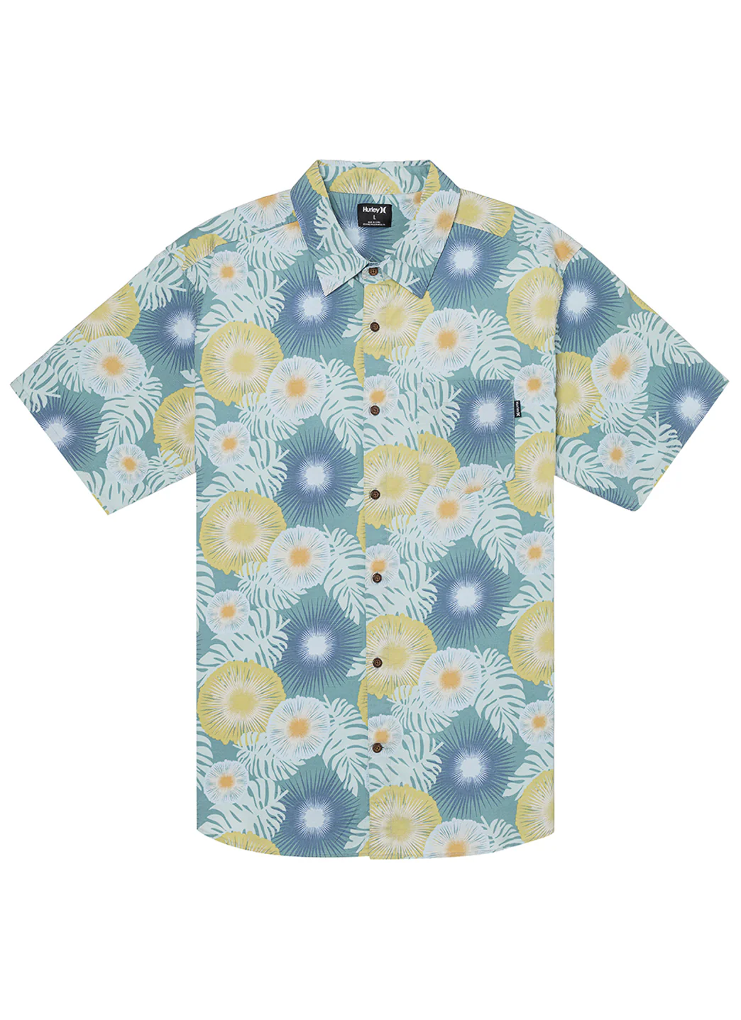 Hurley Men's One And Only Lido Stretch Short Sleeve Button-Up Shirt - Image 3