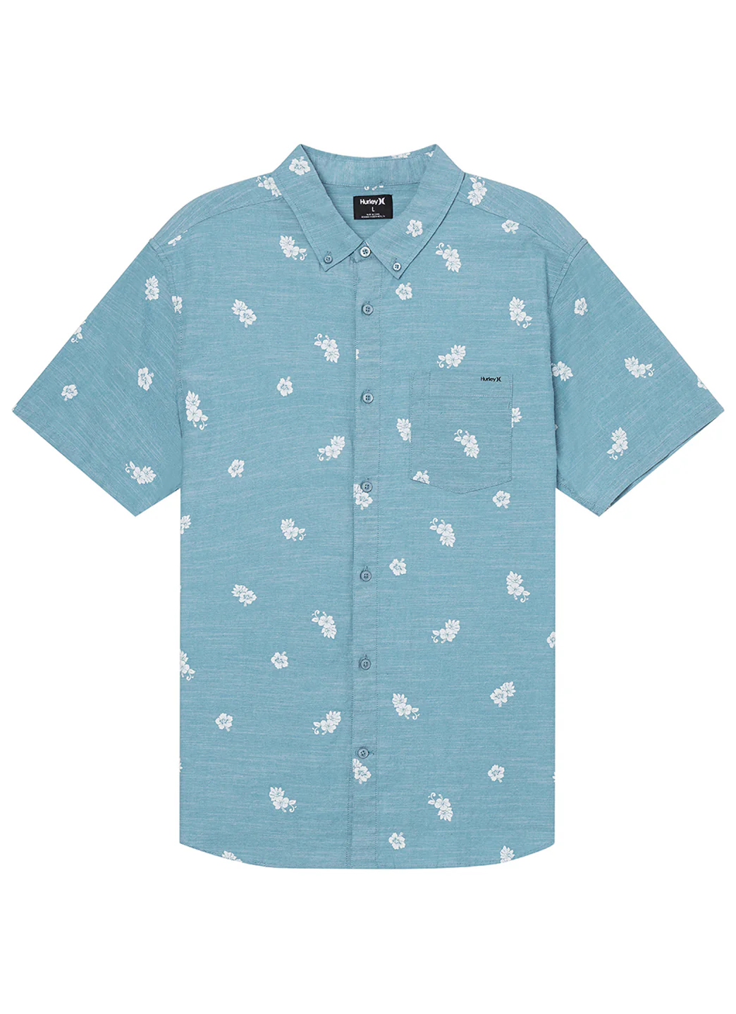 Hurley Men's One And Only Lido Stretch Short Sleeve Button-Up Shirt - Image 3