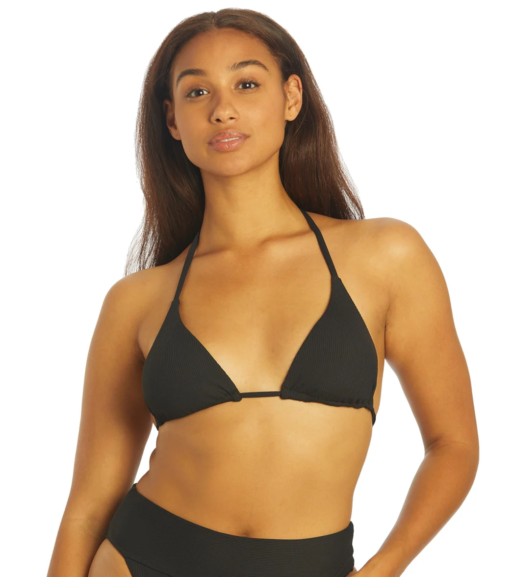 Hurley Women's Baby Rib Classic Triangle Bikini Top - Image 8