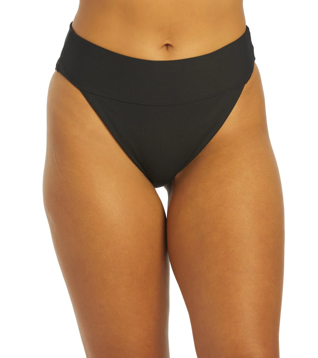 Hurley Women's Baby Rib High Waist Bikini Bottom - Image 14