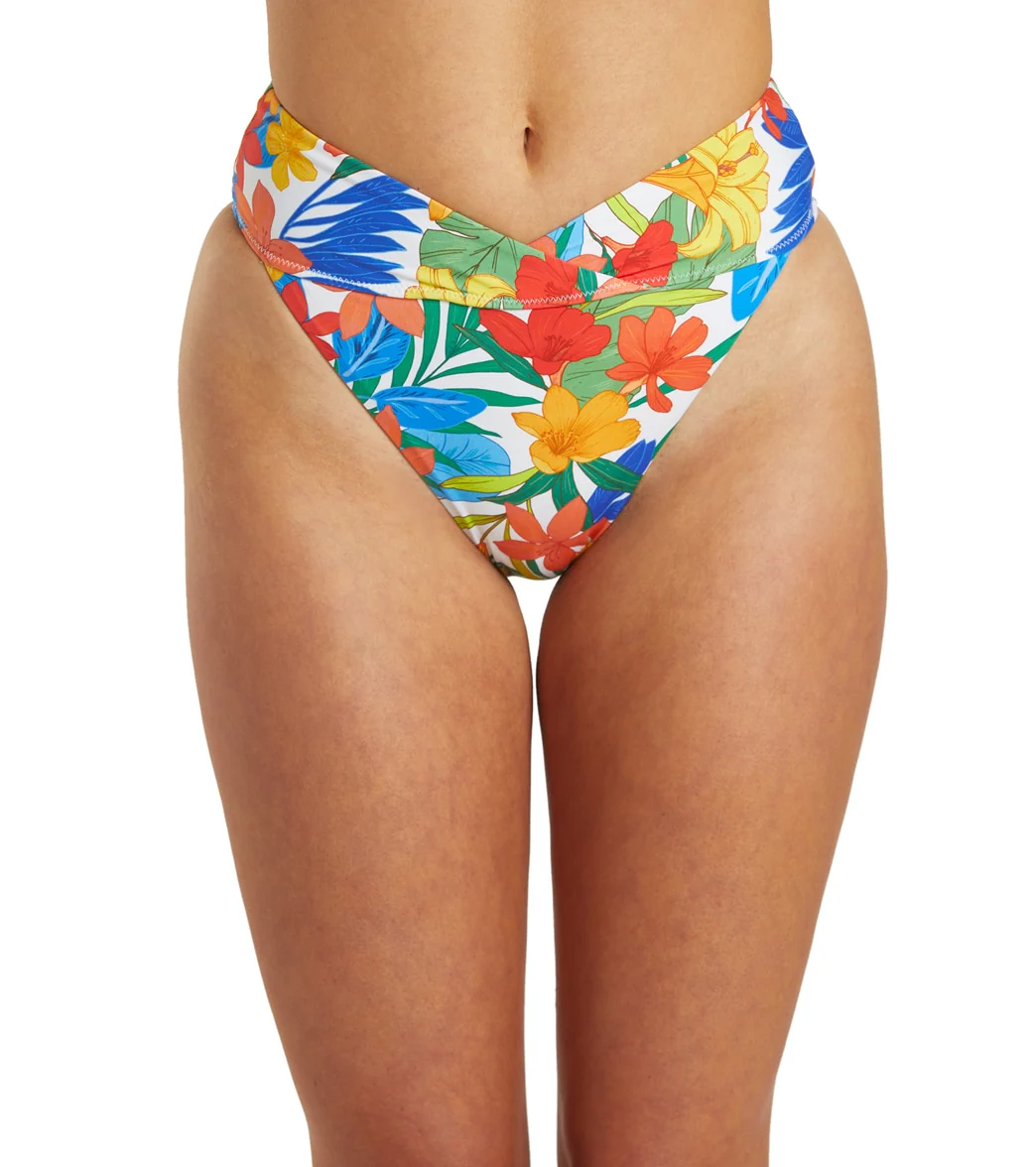 Hurley Women's Beach Botanic High Waist Bikini Bottom - Image 7