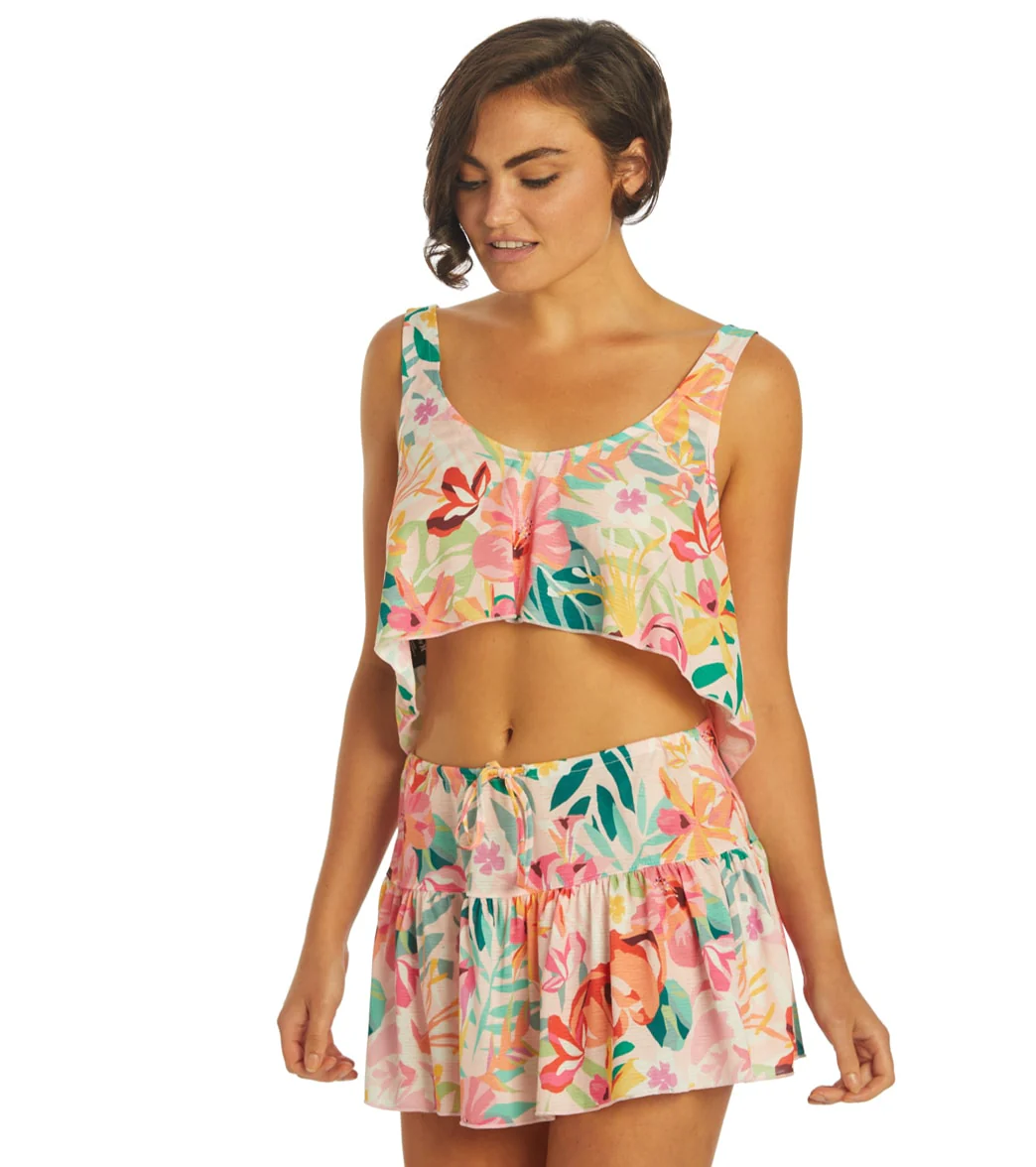 Hurley Women's Floral Pop Knot Front Swing Tank Top - Image 4