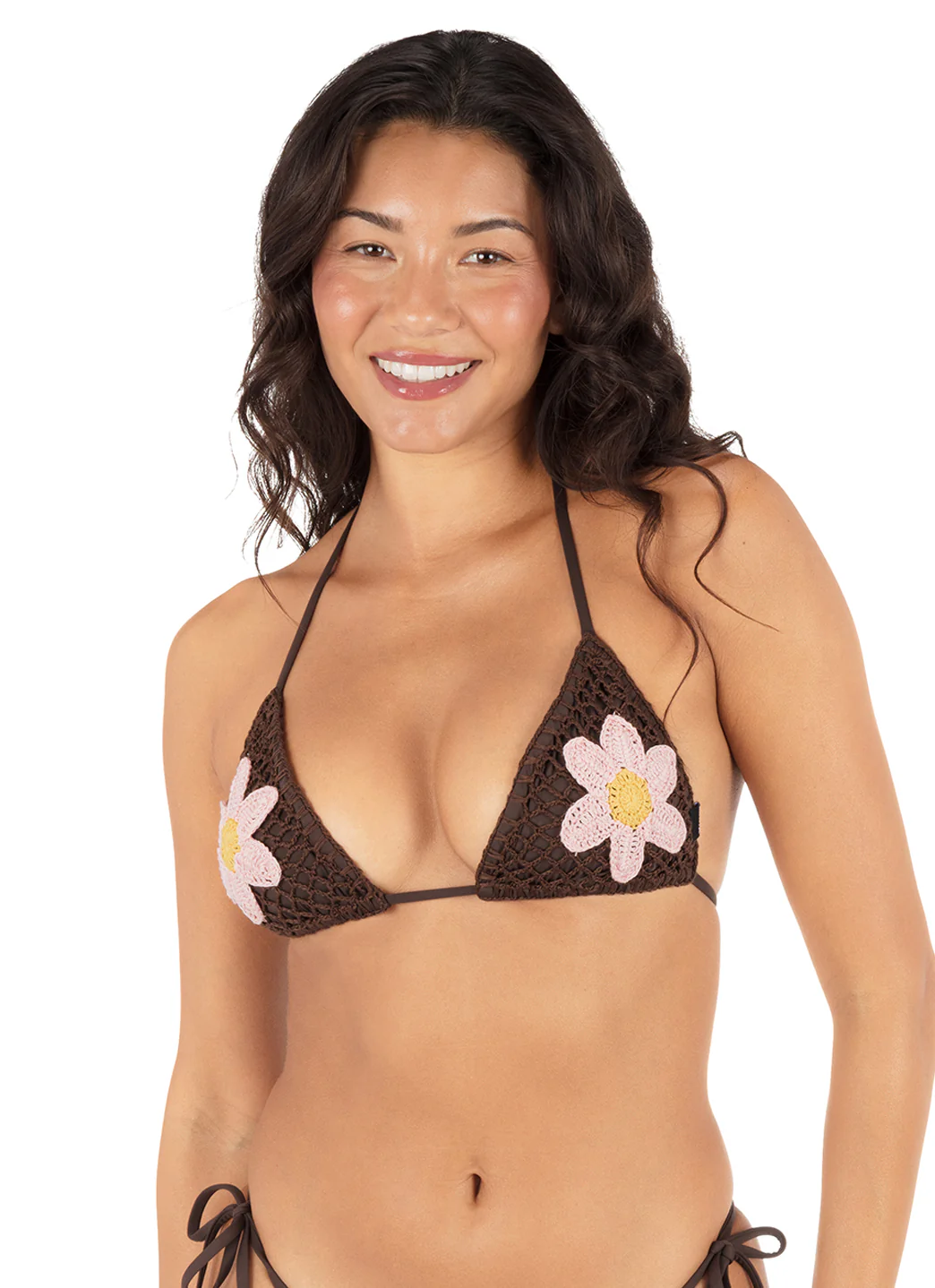 Hurley Women's Flower Crochet Tri Top Bikini Top - Image 2