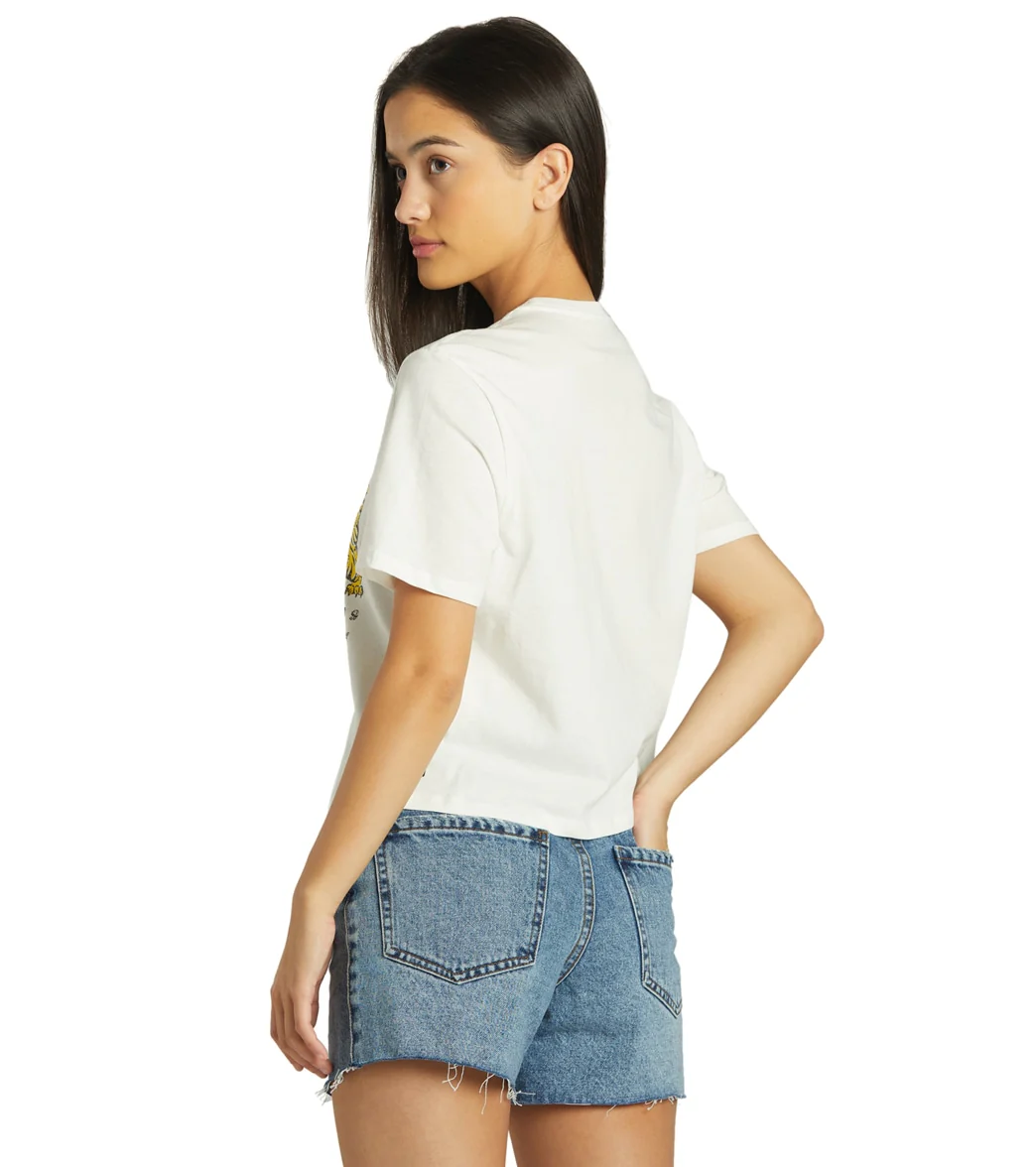 Hurley Women's Le Tigre Cropped Crew Tee - Image 3