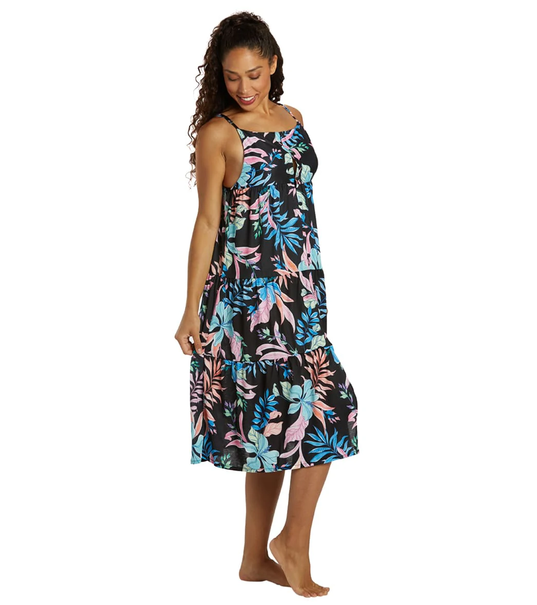 Hurley Women's Lost Paradise Button Front Midi Cover Up Dress - Image 2