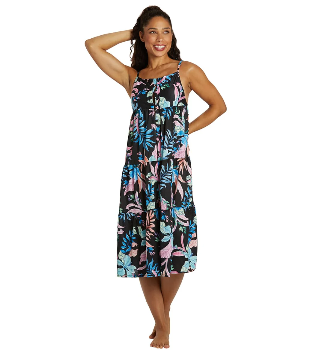 Hurley Women's Lost Paradise Button Front Midi Cover Up Dress - Image 7