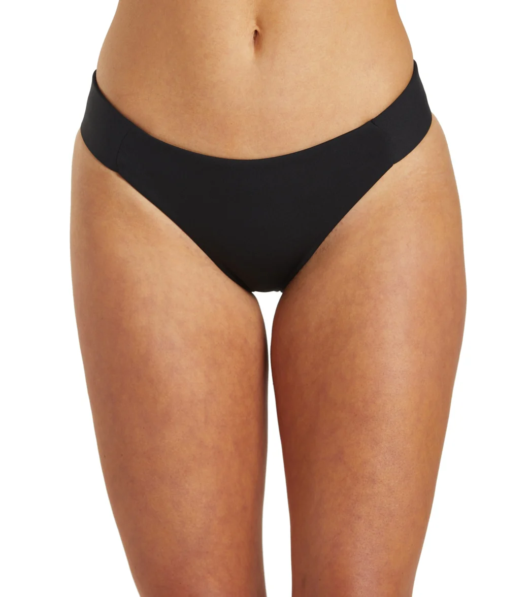 Hurley Women's Max Solid Full Tab Side Bikini Bottom - Image 2